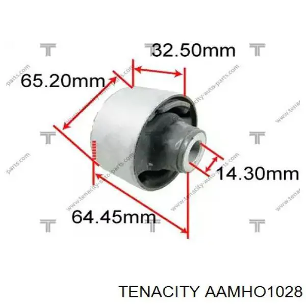 Сайлентблок нижнього важеля передньої підвіски Tenacity AAMHO1028 ціна, від 6.98 USD