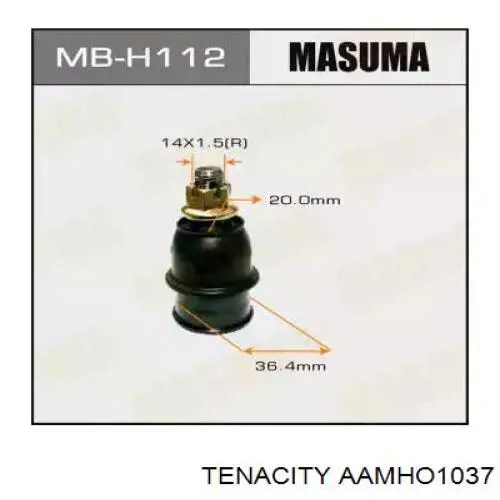 AAMHO1037 Tenacity Сайлентблок переднього нижнього важеля