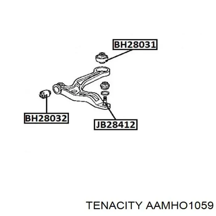 Сайлентблок переднього важеля AAMHO1059 Tenacity