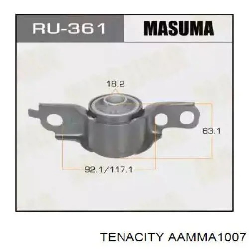 AAMMA1007 Tenacity Сайлентблок переднього нижнього важеля