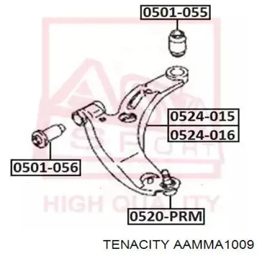 Купити AAMMA1009 Tenacity Сайлентблок передньої підвіски