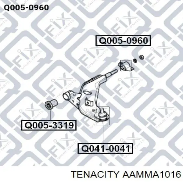 Купити AAMMA1016 Tenacity Сайлентблок передньої підвіски