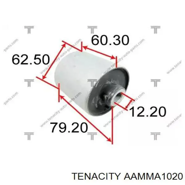 Сайлентблок нижнього важеля передньої підвіски Tenacity AAMMA1020 ціна, від 7.85 USD