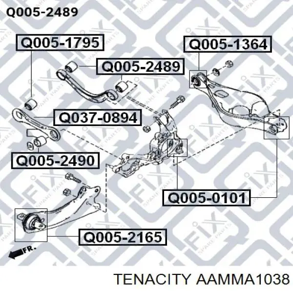 AAMMA1038 Tenacity сайлентблок переднього нижнього важеля