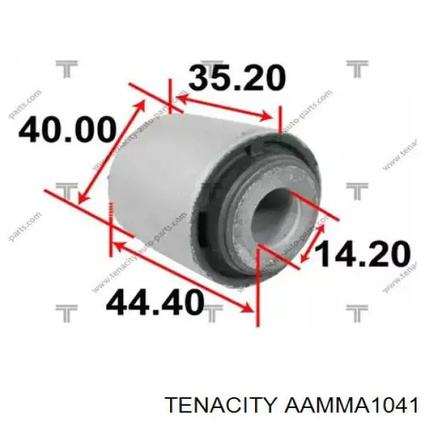AAMMA1041 Tenacity Сайлентблок тяги поперечної, задньої підвіски
