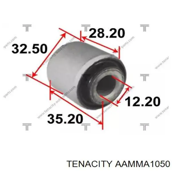 AAMMA1050 Tenacity Сайлентблок заднього поперечного важеля