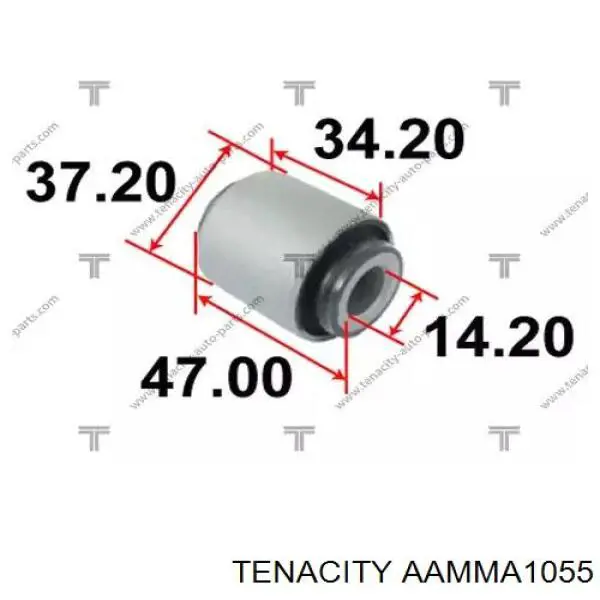 Сайлентблок заднього важеля Tenacity AAMMA1055 ціна, від 4.56 USD