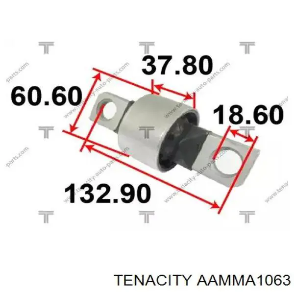 Купити AAMMA1063 Tenacity Сайлентблок заднього поздовжнього важеля, передній