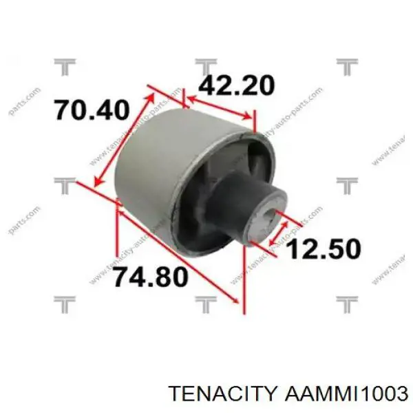 AAMMI1003 Tenacity Сайлентблоки поздовжніх важелів передньої підвіски