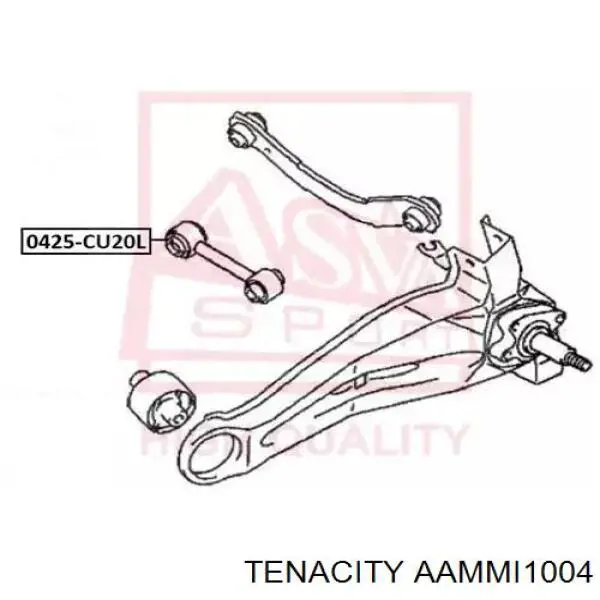 Сайлентблок заднього кулака Tenacity AAMMI1004
