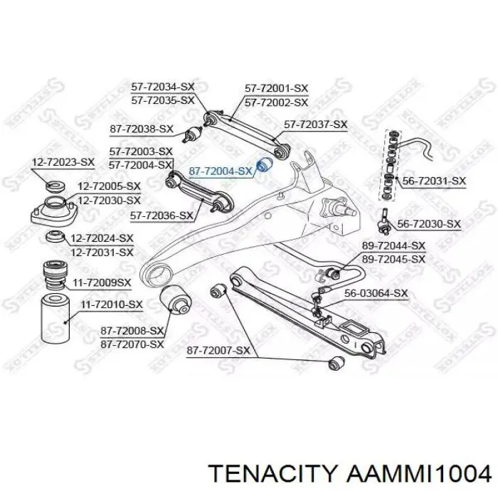 Купити AAMMI1004 Tenacity Сайлентблок цапфи задньої