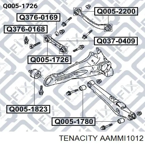 Сайлентблок заднього нижнього важеля AAMMI1012 Tenacity