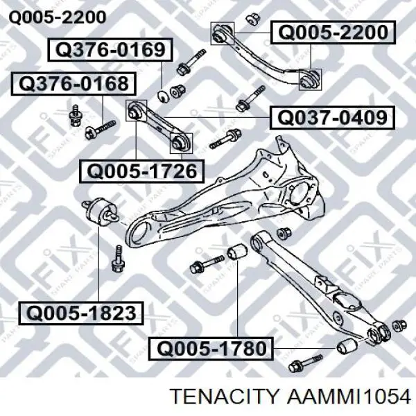 Купити AAMMI1054 Tenacity Сайлентблок заднього поперечного важеля
