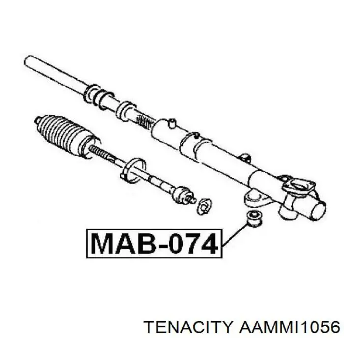 Сайлентблок кріплення рульової рейки M26CS301 RBI