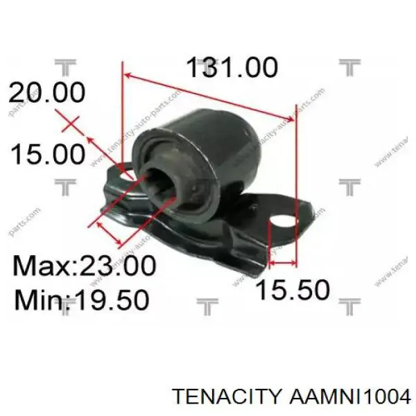 Сайлентблок нижнього важеля передньої підвіски Tenacity AAMNI1004 ціна, від 13.07 USD