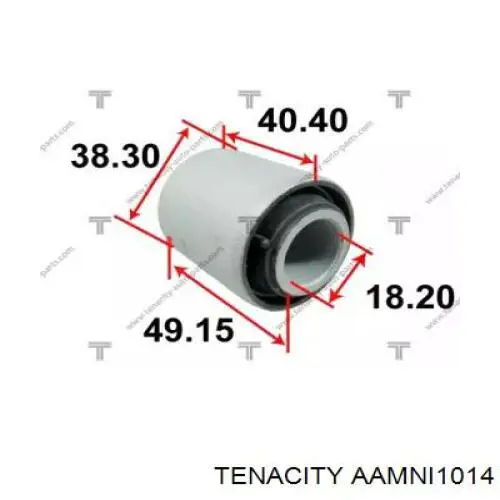 Купити AAMNI1014 Tenacity Сайлентблок передньої підвіски