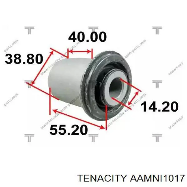 Сайлентблок переднього важеля AAMNI1017 Tenacity