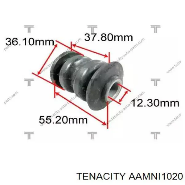 Сайлентблок нижнього важеля передньої підвіски Tenacity AAMNI1020 ціна, від 3.91 USD