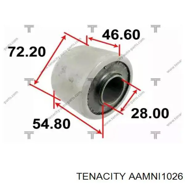AAMNI1026 Tenacity Сайлентблок переднього нижнього важеля