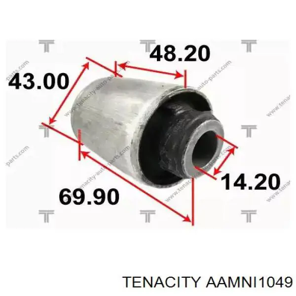 Купити AAMNI1049 Tenacity Сайлентблок передньої підвіски