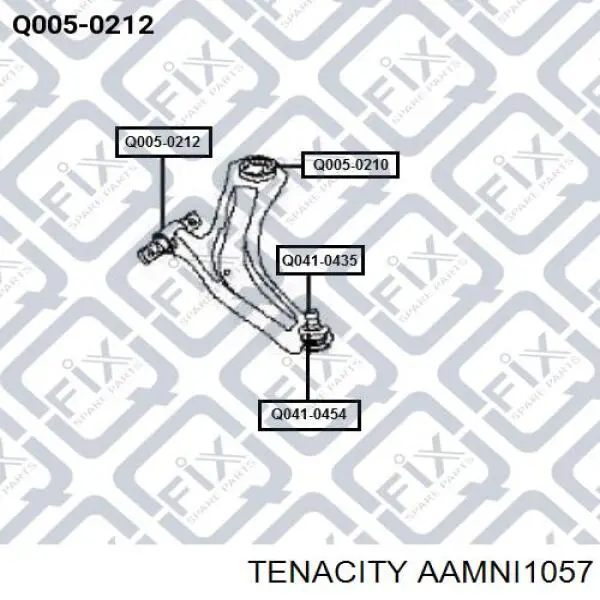 Сайлентблок переднього важеля AAMNI1057 Tenacity
