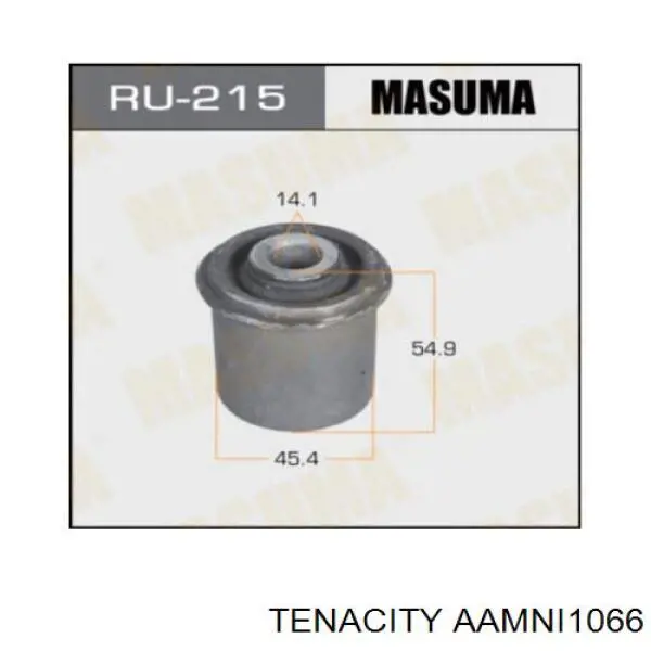 Купити AAMNI1066 Tenacity Сайлентблок переднього верхнього важеля