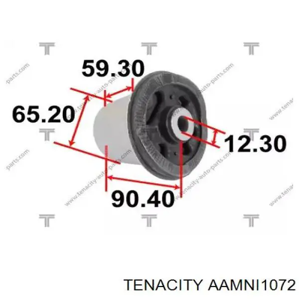AAMNI1072 Tenacity Сайлентблок балки моста