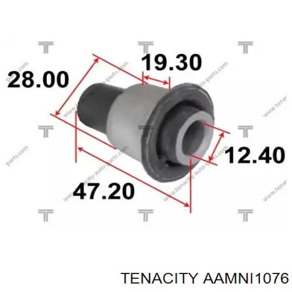Сайлентблок переднього верхнього важеля AAMNI1076 Tenacity