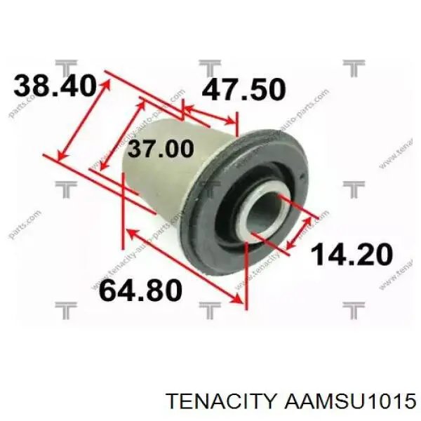 Сайлентблок нижнього важеля передньої підвіски Tenacity AAMSU1015 ціна, від 5.77 USD