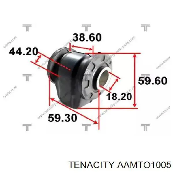 Купити AAMTO1005 Tenacity Сайлентблок передньої підвіски