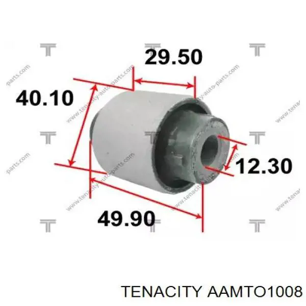 Купити AAMTO1008 Tenacity Сайлентблок передньої підвіски