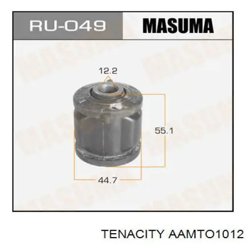 AAMTO1012 Tenacity Сайлентблоки поздовжніх важелів передньої підвіски
