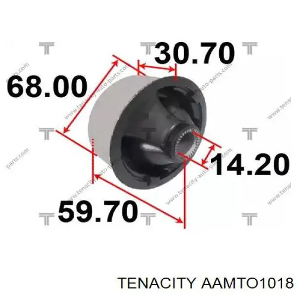 Сайлентблок нижнього важеля передньої підвіски Tenacity AAMTO1018 ціна, від 4.23 USD