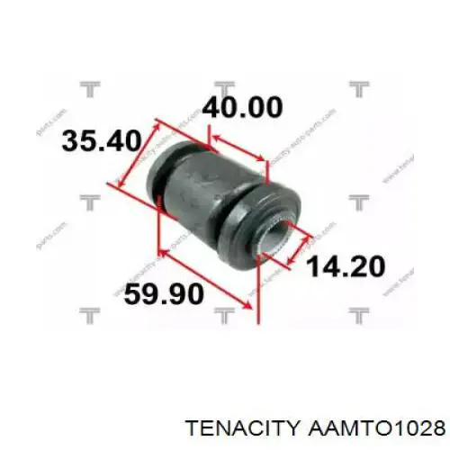 Купити AAMTO1028 Tenacity Сайлентблок передньої підвіски