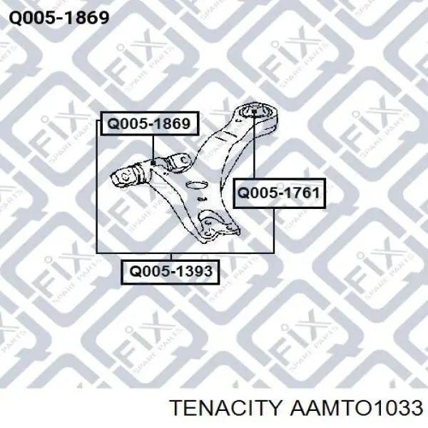 Сайлентблок переднього важеля AAMTO1033 Tenacity