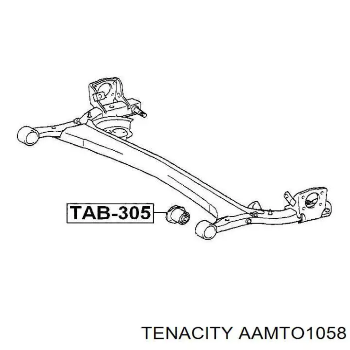 AAMTO1058 Tenacity Сайлентблок балки моста