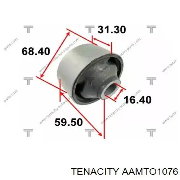 Сайлентблок переднього нижнього важеля AAMTO1076 Tenacity