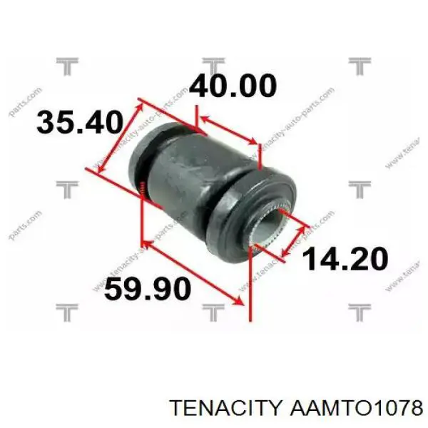 Сайлентблок нижнього важеля передньої підвіски Tenacity AAMTO1078 ціна, від 3.92 USD
