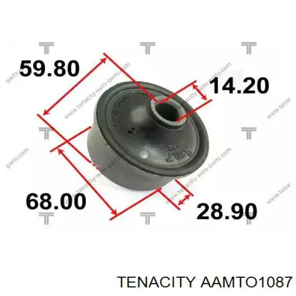 AAMTO1087 Tenacity Сайлентблок переднього нижнього важеля