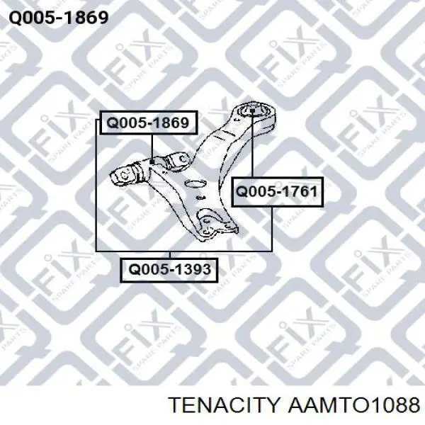 Купити AAMTO1088 Tenacity Сайлентблок передньої підвіски