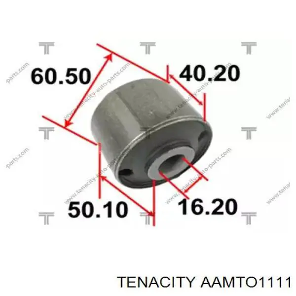 Сайлентблок нижнього важеля передньої підвіски Tenacity AAMTO1111 ціна, від 214.64 UAH