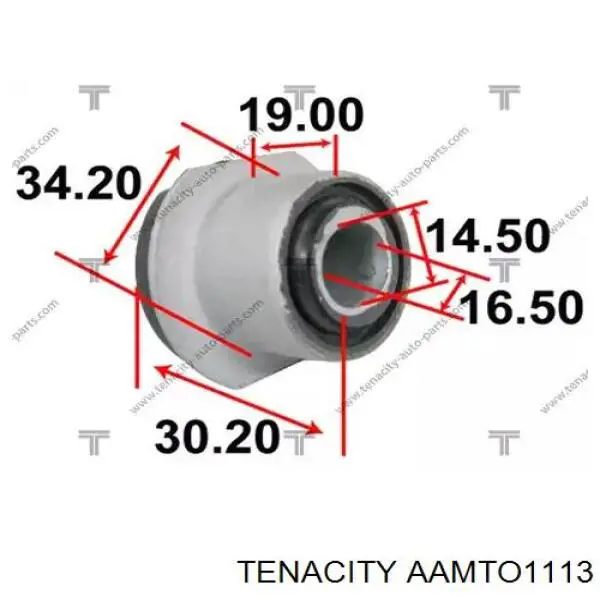 Сайлентблок кріплення рульової рейки Tenacity AAMTO1113 ціна, від 5.06 USD