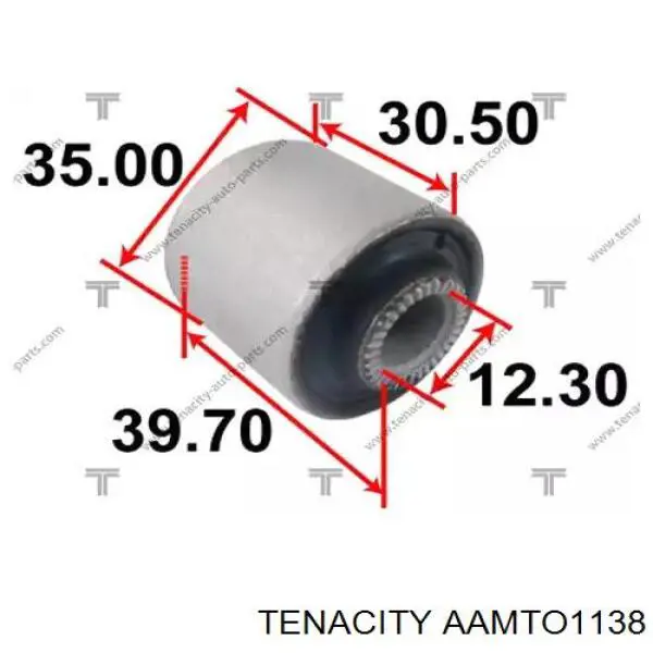 AAMTO1138 Tenacity Сайлентблок тяги поперечної, задньої підвіски