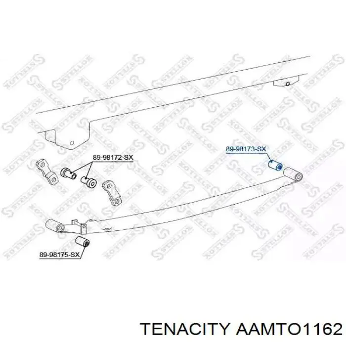 Сайлентблок ресори, задній AAMTO1162 Tenacity