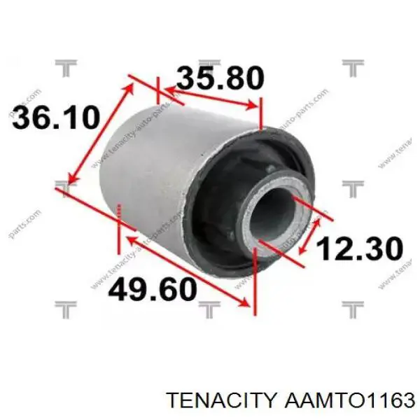 AAMTO1163 Tenacity сайлентблок переднього верхнього важеля