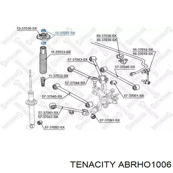 ABRHO1006 Tenacity Підшипник опори амортизатора