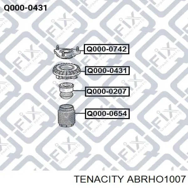 ABRHO1007 Tenacity підшипник опорний амортизатора, переднього