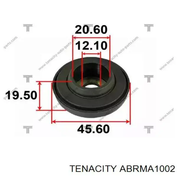 Підшипник опорний амортизатора, переднього ABRMA1002 Tenacity