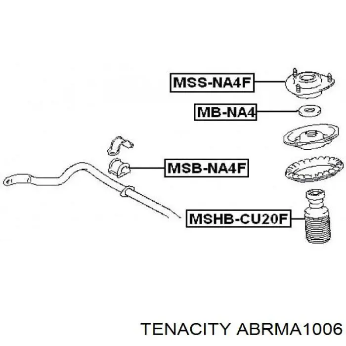  Підшипник опорний амортизатора, переднього Mazda CX-9 