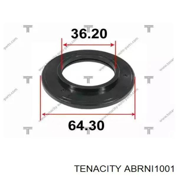 Підшипник опорний амортизатора, переднього Tenacity ABRNI1001 ціна, від 3.30 USD